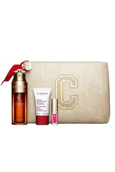Clarins Clarins Double Serum Collection Set – Antirid, Luminozitate - Double Serum+Beauty Flash Balm+Lip Oil