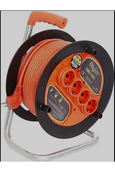 Bylion 3X2,5 TTR KABLOLU 50 MT MAKARA 3 PRİZLİ IP20 TERMİKLİ