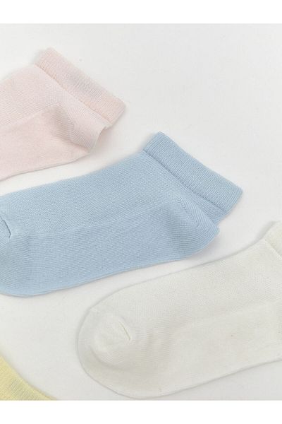 LC Waikiki New Season Basic Girls Booties Socks 5-Piece - S5M026Z4