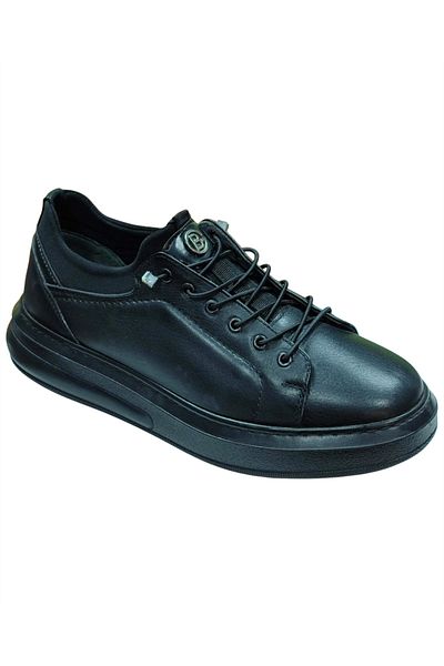 BE FAST ONE F-80 Men's Black (40-44) Leather Casual Sports Shoes