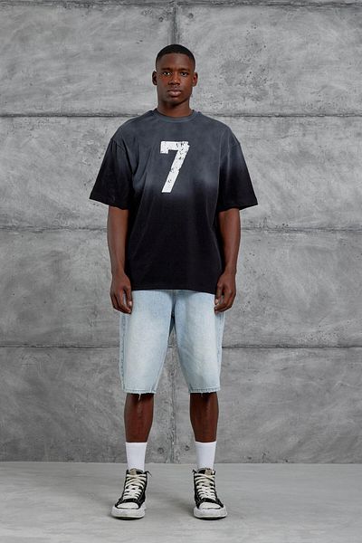 NOMARC Black Size 7 Oversize Tshirt