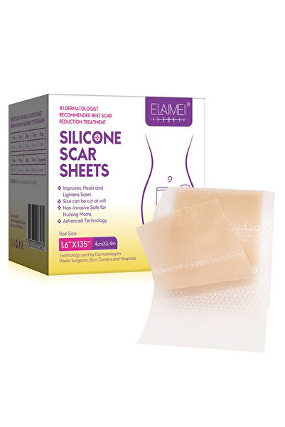 ELAIMEI Rolă medicală din silicon pentru tratarea cicatricilor, Premium, 4 cm...