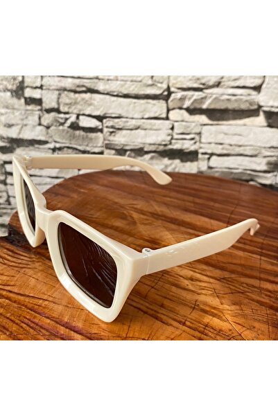 FIERA JEWELRY Cream Color Brown New Season Uv400 Women's Sunglasses