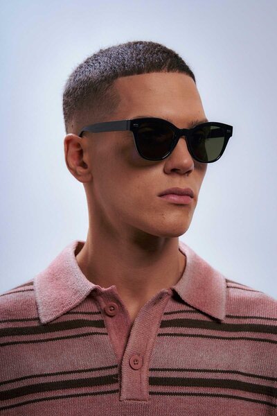 Bilge Karga Edson Black Green Men's Sunglasses