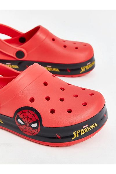 LC Waikiki Lcw Steps Red Spider-Man Printed Beach Sandals for Boys