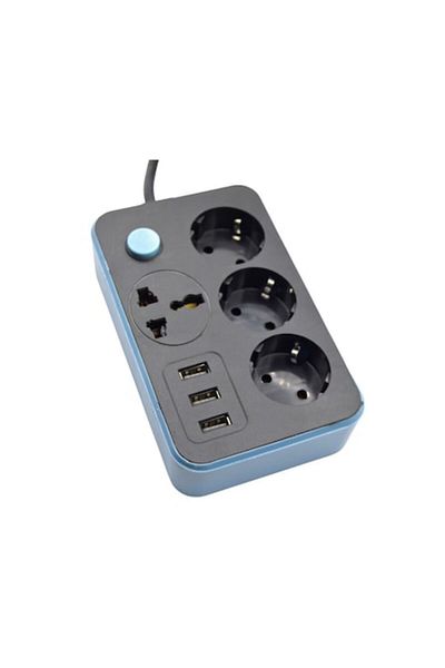 stuffix Power Strip 2m Stuffix®, 4 Sockets and 3 USB