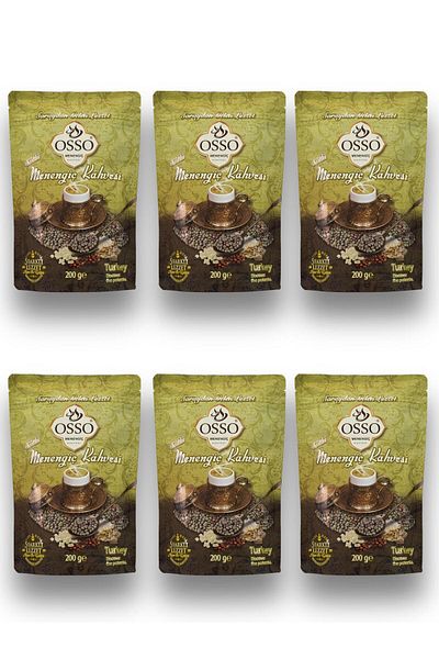 Osso 6-Pack Menengiç Coffee (6X200=1200Gr)
