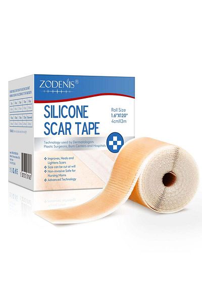 NOVA KISS Rolă pentru cicatrici, Premium, silicon medical, reutilizabilă, 4 cm x 3 m
