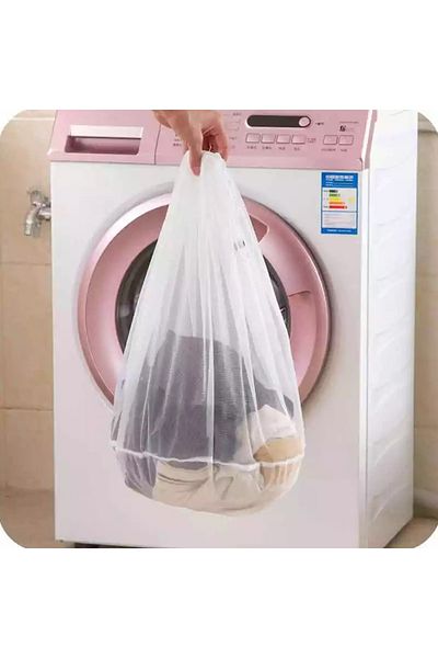 Aptel Laundry bag, white, 24x38 cm