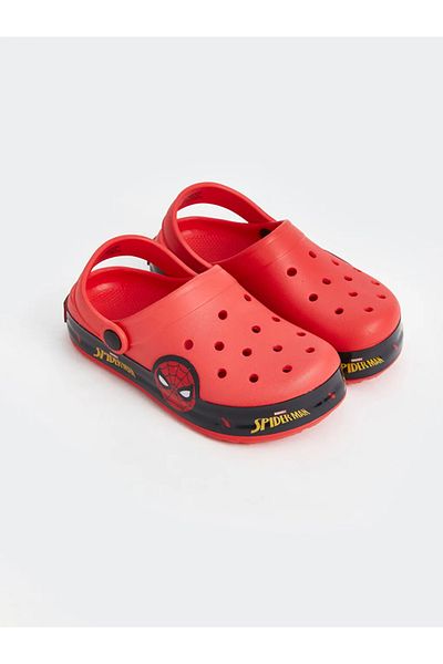 LC Waikiki Lcw Steps Red Spider-Man Printed Beach Sandals for Boys