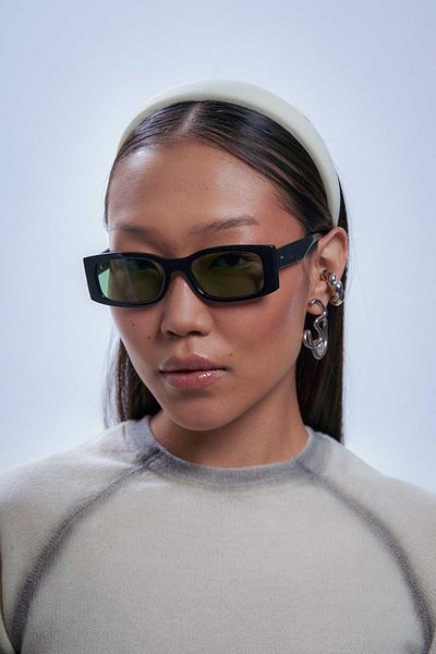 Bilge Karga Osvaldo Black Green Sunglasses
