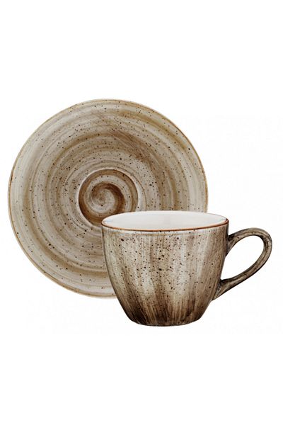 Bonna TERRAIN Porcelain cup and saucer 70ml (ATR RIT 02KFT)