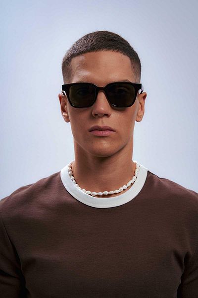 Bilge Karga Elvin Dark Brown Green Men's Sunglasses
