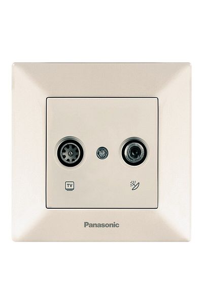 PANASONIC Final TV-Satellite Socket Arkedia Panasonic Beige