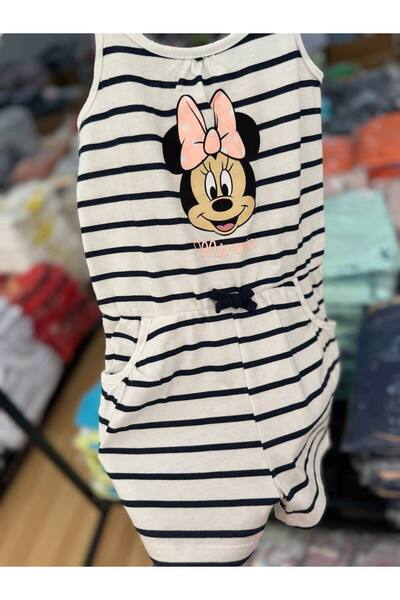 Teeny Weeny Kids Girl's Minie Striped Jumpsuit