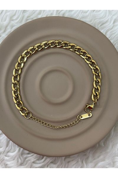 BY YASİN TOPÇU Thick Steel Chain Bracelet