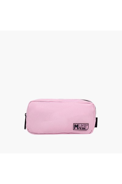 MUST Solid Pencil Pouch with Zip Closure