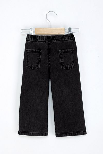 DMB BOYS & GIRLS Girls' Elastic Waist Jeans Wide Leg Comfortable Fit Jeans