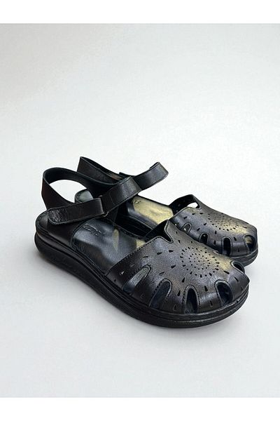 Cozi company Genuine Leather Full Orthopedic Soft Sole Closed Front Sandals