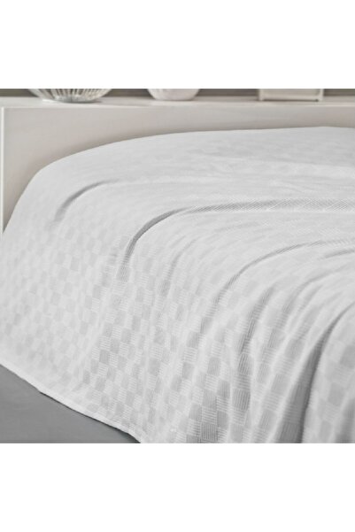 Evimora Home Yatak Örtüsü Tek Kişilik Damalı Pike