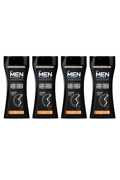 İpek Men Formula Anti-Dandruff Shampoo - Hair Prone to Shedding 4 Pcs 480 ml