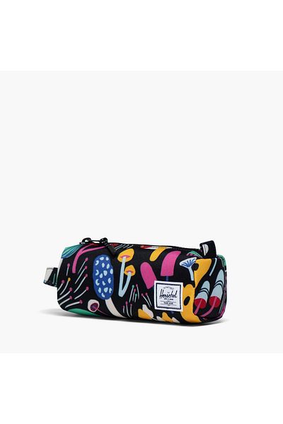 Herschel Supply Co. حقيبة أقلام رصاص بطبعة فطر من شركة هيرشل سابلاي مع سحاب للإغلاق - ضمان لمدة عام واحد