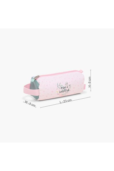 Enso Printed Pencil Pouch with Zip Closure