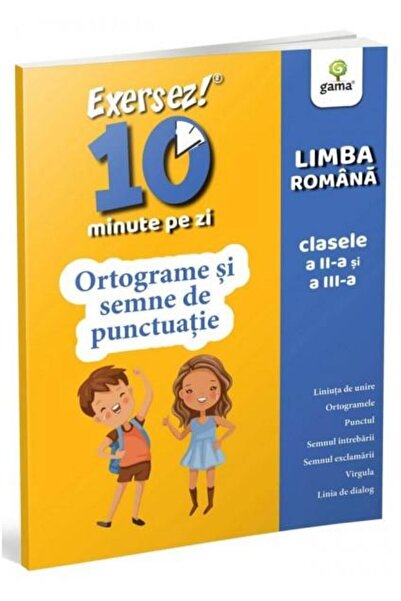 Editura Gama Πρακτορείω 10 λεπτά την ημέρα! Ρουμανική γλώσσα, 2η τάξη