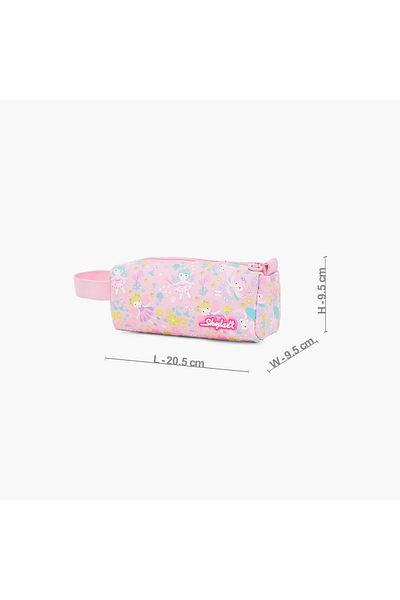Skylar All-Over Fairy Print Pencil Pouch with Zip Closure