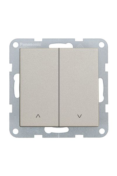 PANASONIC MECANISM INTRERUPATOR JALUZELE cu 2 BUTON QC KARRE PLUS 55 BRONZ