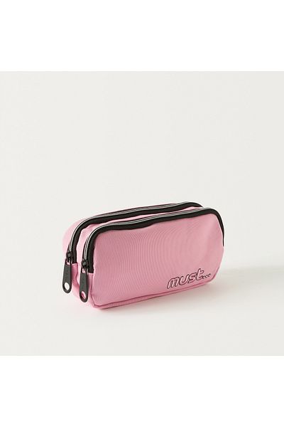 MUST Logo Embroidered Pencil Pouch - 2-Year Warranty