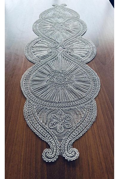 Cardea Home Collection Cordon Broderie Sufle Runner