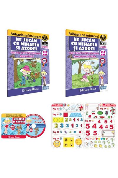 Editura Diana Set activitati integrate Mihaela si Azorel Sem I +