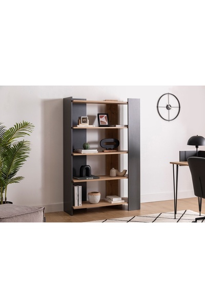 Vivense VİPER KİTAPLIK, SAFİR MEŞE ANTRASİT