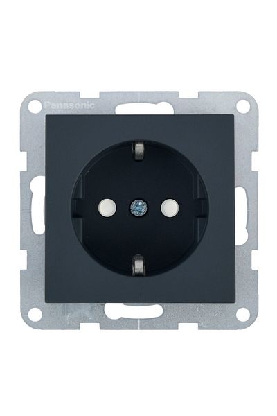 PANASONIC Schuko Socket Mechanism with Child Protection and Quick Connect - Karre Plus 55 Soft Touch Night