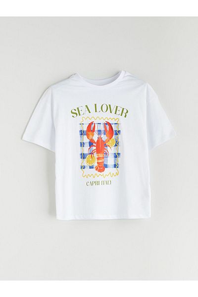 LC Waikiki LCW Kids Crew Neck Girl's T-Shirt
