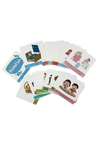 HOBİREYON Peygamber Efendimizin Sünnetlerini Öğreniyorum Kartları (32 Sünnet 32 Kart)