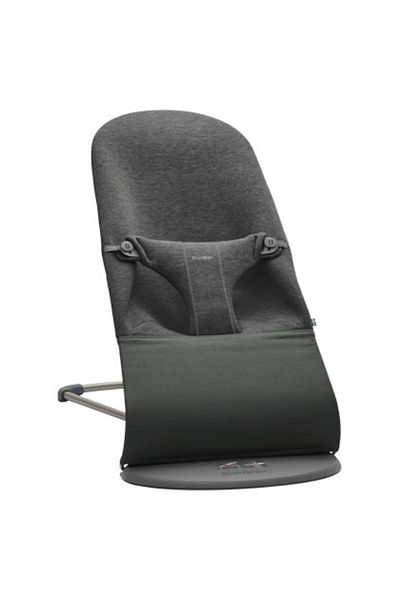 BabyBjörn Babybjorn - Jersey Baby Rocker, Bliss, Charcoal Grey 3D