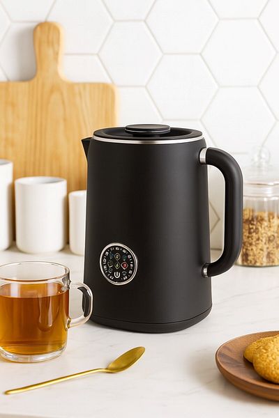 Brillant Spectrum Vintage Digital Kettle Kettle 1.7 Lt 1500W Touch Screen Double Layer