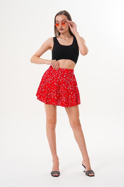 ŞİMAL Fusta cu model pentru femei cu pantaloni scurți 250540 -
