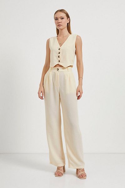 Arma Life ARMALIFE 4516 COMPLET BLUZĂ ȘI PANTALON DE FEMEIE ASPECT IN LINEN