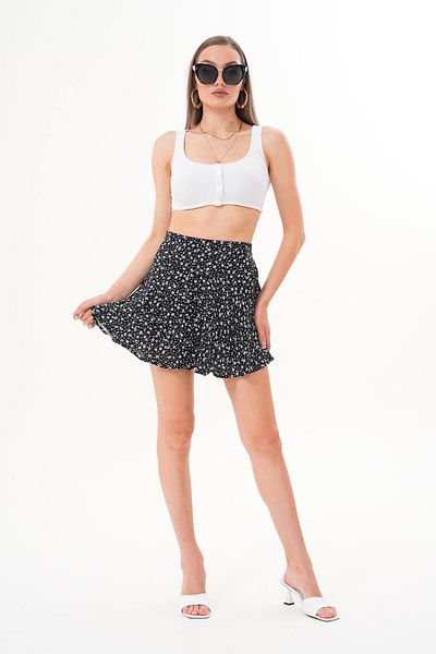 ŞİMAL Fusta cu model pentru femei cu pantaloni scurți 250540 -