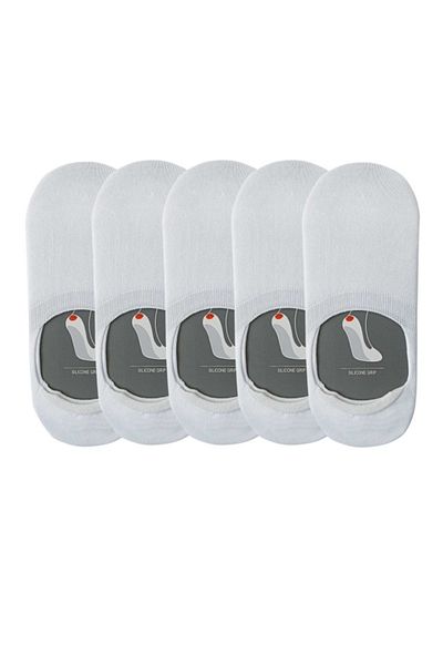 Centini Set of 5 pairs - Men's low-cut insoles Basic White