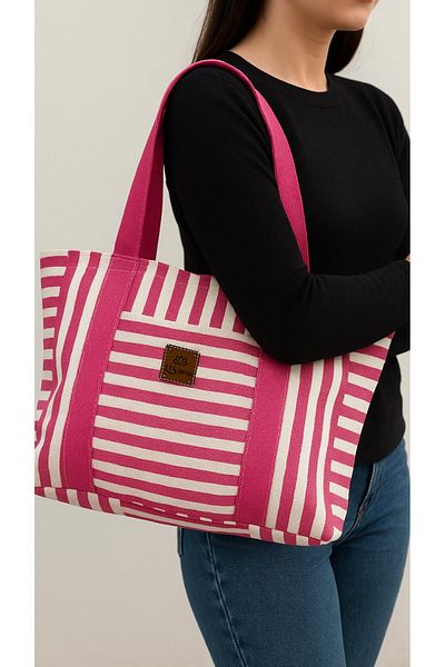 LTS bag Lts Striped Linen Bag
