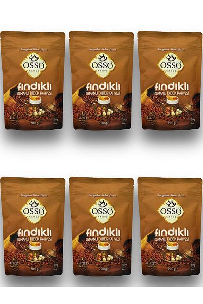 Osso 6-Piece Hazelnut Ottoman Dibek Coffee (6X200=1200Gr)