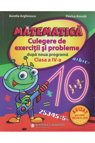 Editura Carminis Matematica. Culegere de exercitii si probleme dupa