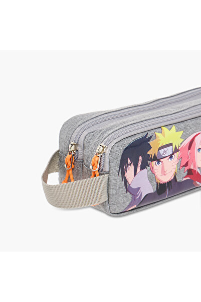 NARUTO Print Pencil Pouch with Zip Closure