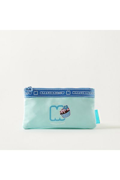 Marshmallow Printed Pencil Pouch - 1-Year Warranty