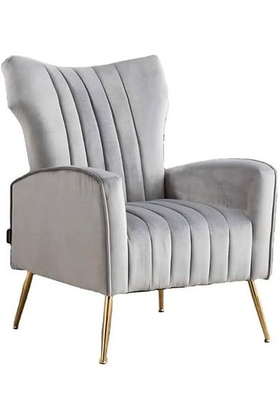 MAPLE HOME DECORATION Living Room Arm Chair (Yellow)
