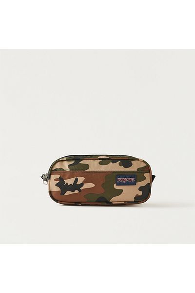 Jansport Camoflauge Print Pencil Case with Zip Closure